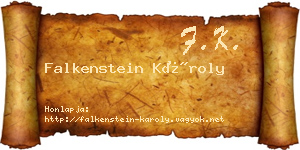 Falkenstein Károly névjegykártya